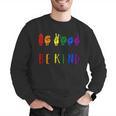 Be Kind Pride Sign Language Rainbow Teachers Interpreter ASL Men Graphic Sweatshirt, funny gift