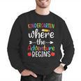 Kindergarten Where The Adventure Begins Shirt Children's Teacher Men Graphic Sweatshirt, funny gift Kindergarten Where The Adventure Begins Shirt Children's Teacher Men Graphic Sweatshirt, funny gift