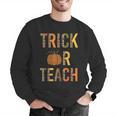 Leopard Trick Or Teach Halloween Teacher Costume Women Men Graphic Sweatshirt, funny gift Leopard Trick Or Teach Halloween Teacher Costume Women Men Graphic Sweatshirt, funny gift