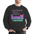 Can I Lick It Periodic Table Teacher Student Kids Men Graphic Sweatshirt, funny gift Can I Lick It Periodic Table Teacher Student Kids Men Graphic Sweatshirt, funny gift