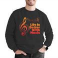 Life Is Better With Music Theory Musician Teacher Notes Clef Men Graphic Sweatshirt, funny gift Life Is Better With Music Theory Musician Teacher Notes Clef Men Graphic Sweatshirt, funny gift