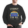 Literacy For All Visually Impaired Braille Teacher The Blind Men Graphic Sweatshirt, funny gift Literacy For All Visually Impaired Braille Teacher The Blind Men Graphic Sweatshirt, funny gift
