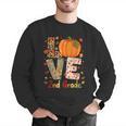 Love 2nd Grade Happy Fall Thanksgiving For 2nd Teacher For Men Women Girls Kids Men Graphic Sweatshirt, 2nd Grade Teacher Sweatshirts, funny gift