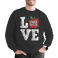 LOVE Kindergarten Teacher Student School Apple Men Graphic Sweatshirt, funny gift LOVE Kindergarten Teacher Student School Apple Men Graphic Sweatshirt, funny gift