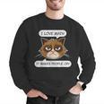 I Love Math It Makes People Cry Math Teacher Men Graphic Sweatshirt, funny gift