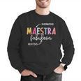 Maestra Fabulosa Maestra De EspañOl Spanish Teacher Men Graphic Sweatshirt, funny gift