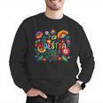 Maestra Flowers Spanish Teacher Cinco De Mayo Men Graphic Sweatshirt, funny gift