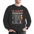 Math Teacher Christmas 12 Days Of Teaching Math Christmas Men Graphic Sweatshirt, funny gift