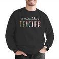 Math Teacher Cute Floral Men Graphic Sweatshirt, funny gift Math Teacher Cute Floral Men Graphic Sweatshirt, funny gift