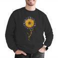 Music Teacher Shirt Sunflower Music Notes Musician Singer Men Graphic Sweatshirt, funny gift
