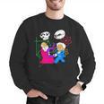 Nerdy Pythagoras Fighting Over C Squared Math Teacher Men Graphic Sweatshirt, funny gift