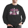 In October We Wear Pink Ballet Ghost Teacher Breast Cancer Men Graphic Sweatshirt, funny gift In October We Wear Pink Ballet Ghost Teacher Breast Cancer Men Graphic Sweatshirt, funny gift