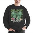 One Lucky Teacher Coquette Bow St Patricks Day Teacher Men Graphic Sweatshirt, funny gift One Lucky Teacher Coquette Bow St Patricks Day Teacher Men Graphic Sweatshirt, funny gift