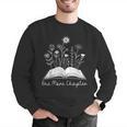 One-More Chapter Wildflower Reading Teacher Library Bookish Men Graphic Sweatshirt, funny gift