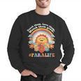 Paraprofessional Para Life Sun Flower Teacher Back To School Men Graphic Sweatshirt, funny gift