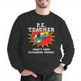 PE Physical Education Teacher Superhero Power School Men Graphic Sweatshirt, Pe Teacher Sweatshirts, funny gift