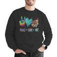 Peace Love Art Painting Palette Art Teacher Men Graphic Sweatshirt, funny gift Peace Love Art Painting Palette Art Teacher Men Graphic Sweatshirt, funny gift