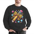 Pencil Leopard Coquette Bow Teacher Life Back To School Men Graphic Sweatshirt, funny gift Pencil Leopard Coquette Bow Teacher Life Back To School Men Graphic Sweatshirt, funny gift