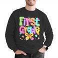Preppy First Grade Back To School 1st Grade Teacher Girl Kid Men Graphic Sweatshirt, First Grade Teacher Sweatshirts, funny gift
