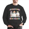 Preschool Boo Crew Groovy Halloween Floral Ghost Teacher Men Women Kids Men Graphic Sweatshirt, Groovy Teacher Sweatshirts, funny gift Preschool Boo Crew Groovy Halloween Floral Ghost Teacher Men Women Kids Men Graphic Sweatshirt, Groovy Teacher Sweatshirts, funny gift