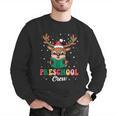 Preschool Crew Xmas Reindeer Teacher Student Christmas Men Graphic Sweatshirt, funny gift
