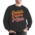 Pudiste Puedes Podras Maestra Spanish Teacher Men Graphic Sweatshirt, funny gift