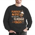 Pumpkin Spice Gives Me Teacher Powers Fall Thanksgiving Men Women Men Graphic Sweatshirt, funny gift Pumpkin Spice Gives Me Teacher Powers Fall Thanksgiving Men Women Men Graphic Sweatshirt, funny gift