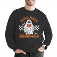 Read More Books Cute Ghost Reading Book Teacher Halloween Men Graphic Sweatshirt, funny gift