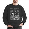 Read In Peace Skeleton Reading Teacher Spooky Halloween Men Graphic Sweatshirt, funny gift Read In Peace Skeleton Reading Teacher Spooky Halloween Men Graphic Sweatshirt, funny gift
