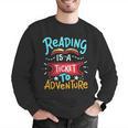 Reading Adventure Library Student Teacher Book Men Graphic Sweatshirt, funny gift Reading Adventure Library Student Teacher Book Men Graphic Sweatshirt, funny gift
