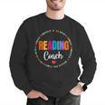 Reading Coach Teacher Interventionist Specialist Literacy Men Graphic Sweatshirt, funny gift