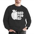 Red For Ed Teacher Support Public Education For Men Women Kids Men Graphic Sweatshirt, funny gift Red For Ed Teacher Support Public Education For Men Women Kids Men Graphic Sweatshirt, funny gift
