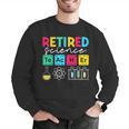 Retired Science Teacher Periodic Table Teacher Life Men Graphic Sweatshirt, Science Teacher Sweatshirts, funny gift
