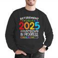 Retirement Class Of 2025 Teacher Countdown Loading Teacher Men Graphic Sweatshirt, funny gift Retirement Class Of 2025 Teacher Countdown Loading Teacher Men Graphic Sweatshirt, funny gift