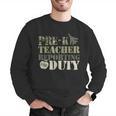 Retro Back To School Women Old Camo Pre-K Teacher Men Graphic Sweatshirt, funny gift Retro Back To School Women Old Camo Pre-K Teacher Men Graphic Sweatshirt, funny gift