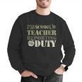 Retro Back To School Women Old Camo Preschool Teacher Men Graphic Sweatshirt, funny gift Retro Back To School Women Old Camo Preschool Teacher Men Graphic Sweatshirt, funny gift