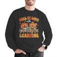 Retro Fall In Love With Learning Autumn Pumpkin Teachers Men Graphic Sweatshirt, funny gift