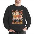 Retro Fall In Love With Learning Pumpkin Leaf Teacher Autumn Men Graphic Sweatshirt, funny gift Retro Fall In Love With Learning Pumpkin Leaf Teacher Autumn Men Graphic Sweatshirt, funny gift