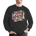 Retro Halloween This Is My Spooky School Teacher Costume Men Graphic Sweatshirt, funny gift Retro Halloween This Is My Spooky School Teacher Costume Men Graphic Sweatshirt, funny gift