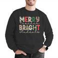Retro Merry Teacher Bright Students Christmas Teacher Men Graphic Sweatshirt, funny gift