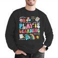 Retro Play Is Learning Kindergarten Teacher Team Women Men Graphic Sweatshirt, funny gift Retro Play Is Learning Kindergarten Teacher Team Women Men Graphic Sweatshirt, funny gift