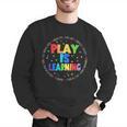 Retro Play Is Learning Teacher Back To School Men Graphic Sweatshirt, funny gift Retro Play Is Learning Teacher Back To School Men Graphic Sweatshirt, funny gift