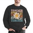 Retro Teacher Daisy Colorful Elementary School Teacher Men Graphic Sweatshirt, funny gift Retro Teacher Daisy Colorful Elementary School Teacher Men Graphic Sweatshirt, funny gift