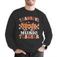 Retro Thankful Music Teacher Pumpkin Fall Thanksgiving Men Graphic Sweatshirt, funny gift Retro Thankful Music Teacher Pumpkin Fall Thanksgiving Men Graphic Sweatshirt, funny gift