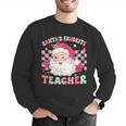 Santa Favorite Teacher Shirt Teacher Christmas Men Graphic Sweatshirt, funny gift Santa Favorite Teacher Shirt Teacher Christmas Men Graphic Sweatshirt, funny gift