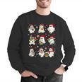 Santa Ghost Reading Books Christmas Library Teacher Men Graphic Sweatshirt, funny gift