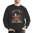 Santa's Favorite Music Teacher Christmas Santa Hat Matching Men Graphic Sweatshirt, funny gift Santa's Favorite Music Teacher Christmas Santa Hat Matching Men Graphic Sweatshirt, funny gift