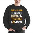 This Is My Scary Music Teacher Halloween Costumes Pajama Men Graphic Sweatshirt, funny gift