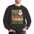 This Is My Scary Reading Teacher Costume Halloween School Men Graphic Sweatshirt, funny gift