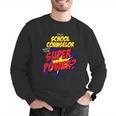 School Counselor Teacher Superhero Superpower Comic Book Men Graphic Sweatshirt, funny gift